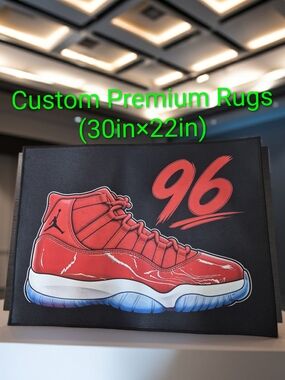 Premium Custom Sneaker Rug Size (30in×22in) New